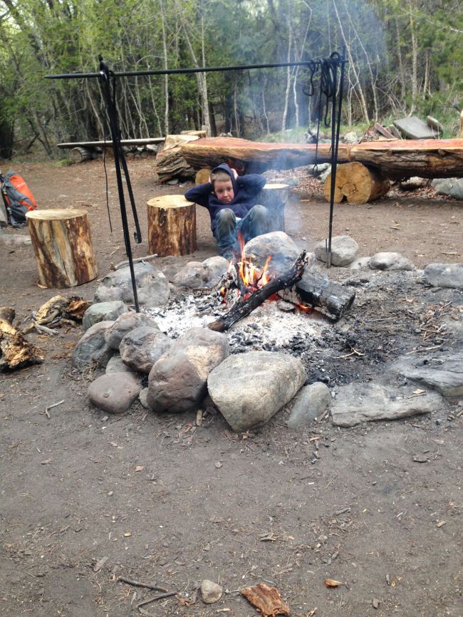 campfire at Earth Knack